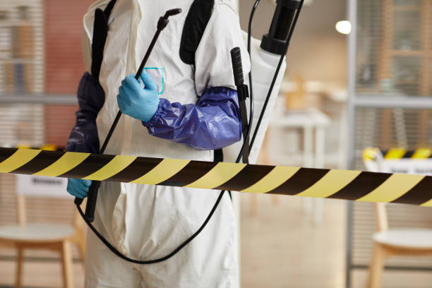 Professional Biohazard Cleanup technician working in Long Barn, CA